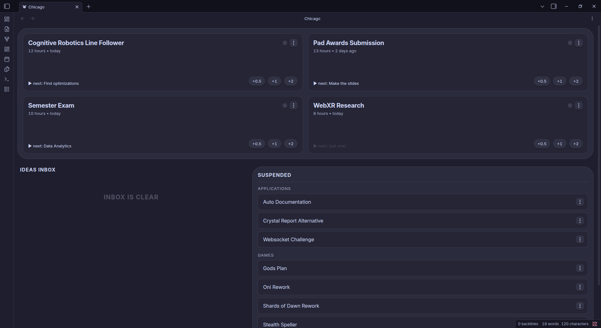 Chicago Dashboard View